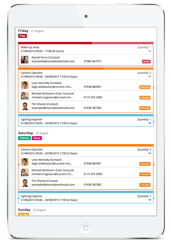 Current RMS allows you to customise service charges according to jobs