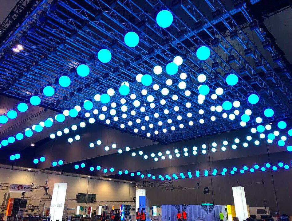 Light & Sound Solution displaying their lights at a show | Current RMS Customer Spotlight