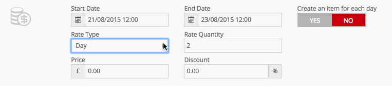 Current RMS allows you to customise service charges according to jobs