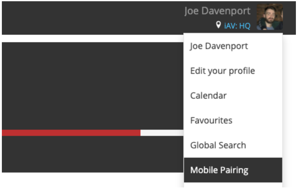 pair your app with your wider system by using the Mobile Pairing option in Current RMS