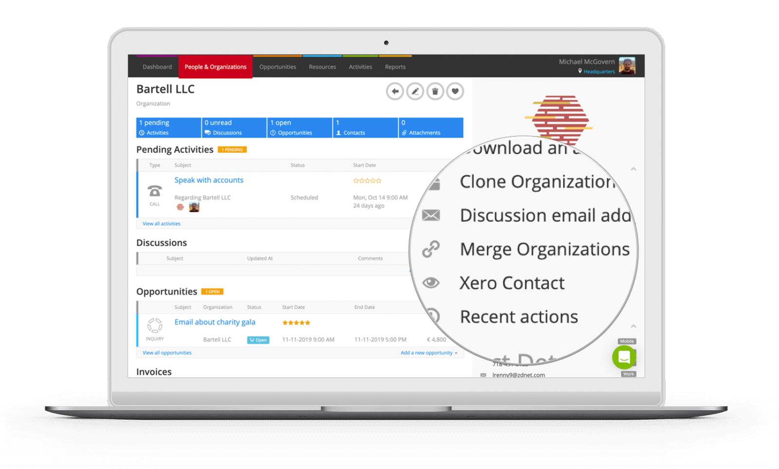 Merge one Organization to another in Current RMS