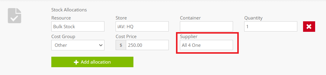 Set a supplier with your opportunity edit screen! | Current RMS