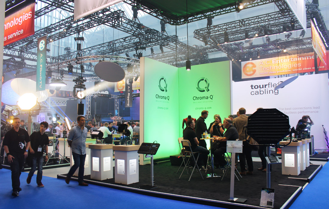 Chroma-Q exhibiting at PLASA London.