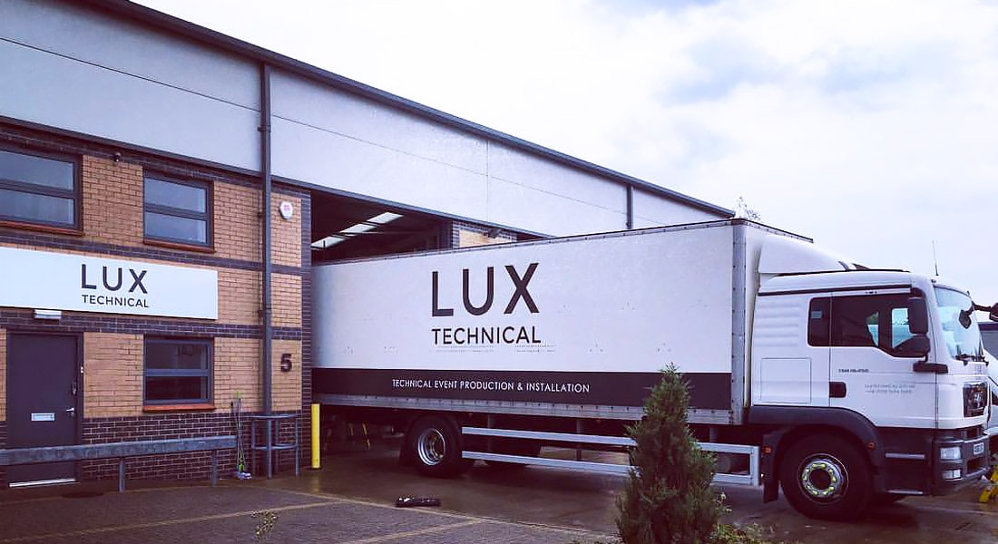 Lux Technical delivering equipment to clients