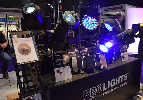 ProLights on display at PLASA Focus Glasgow